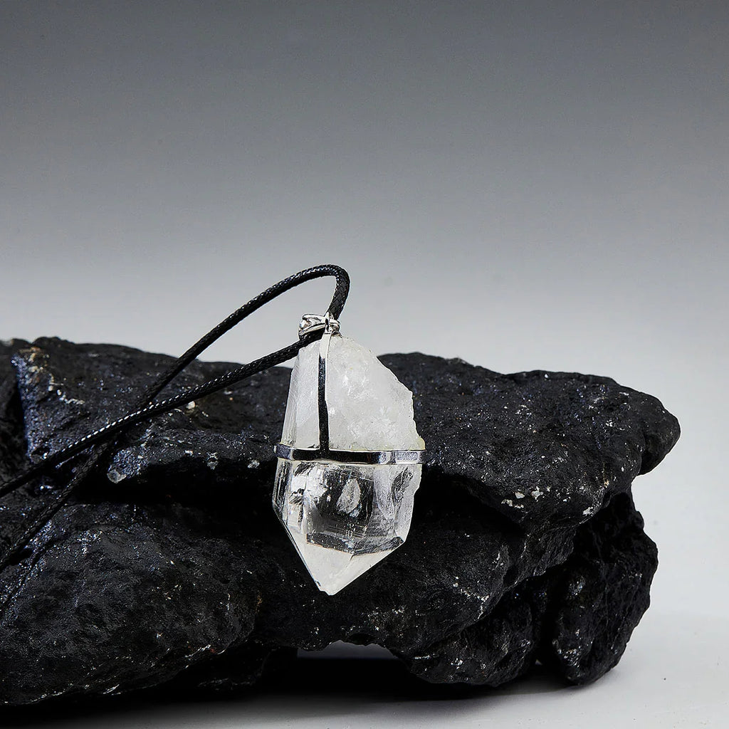 Kailash Energy Essence  ヒーリング・ブレス・オブ・ライフ・クリア・クォーツ・スターリング・シルバー・ペンダント