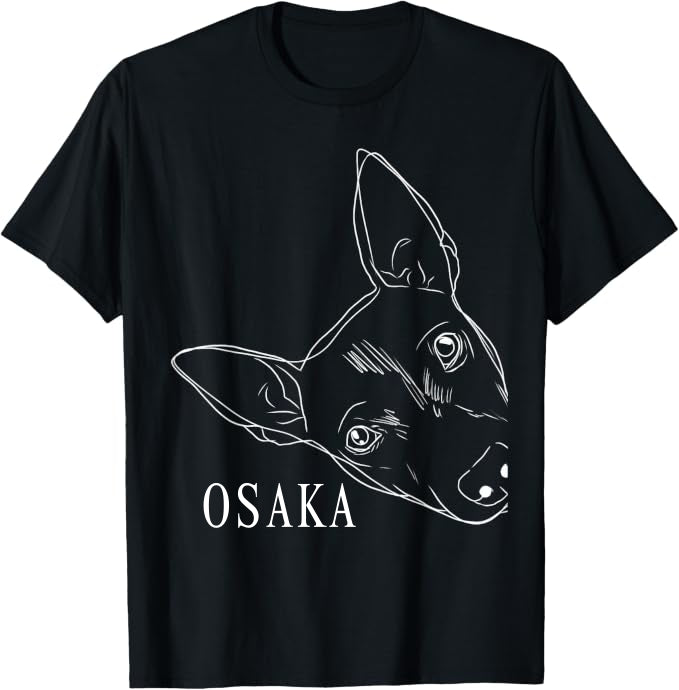 カスタムペットのラインアートTシャツ