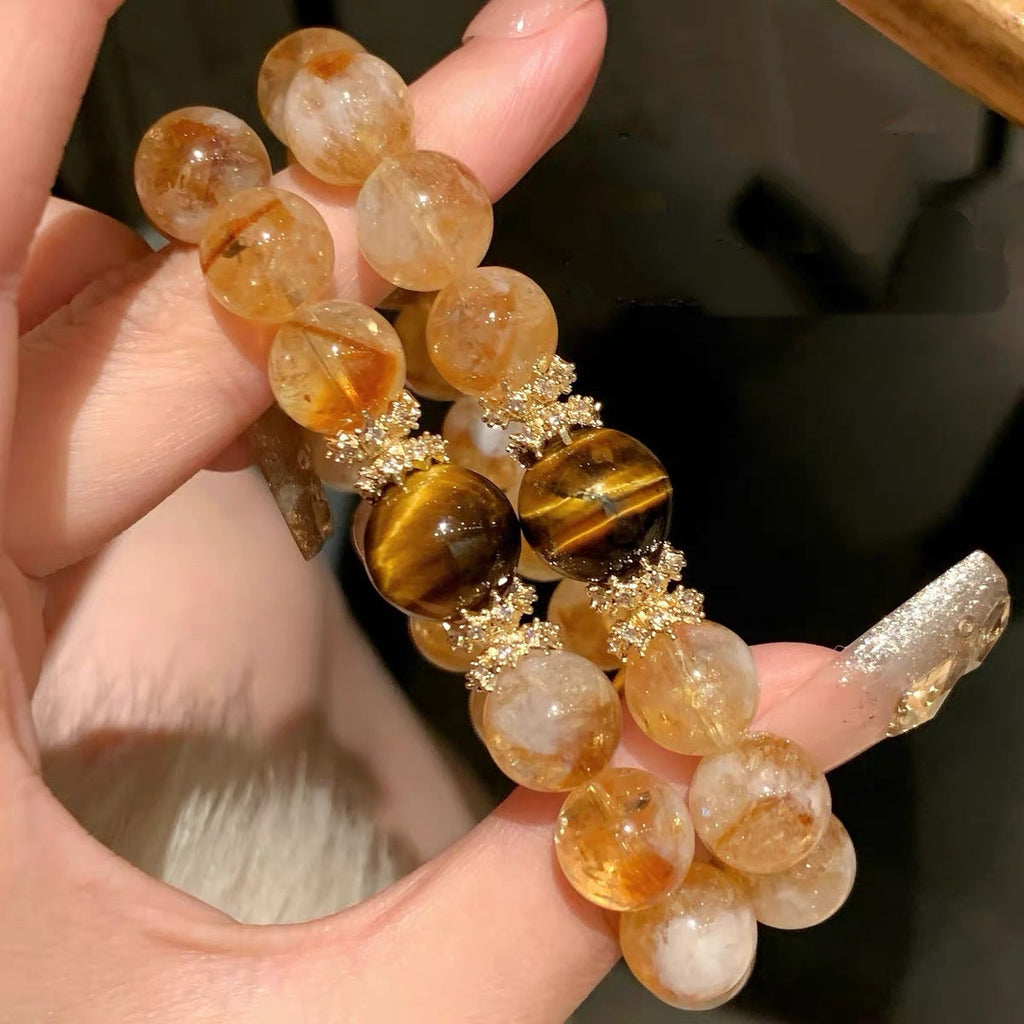 「開運・金運」4ストーン・パワーブレスレット - 総合開運を叶える四神のバランス