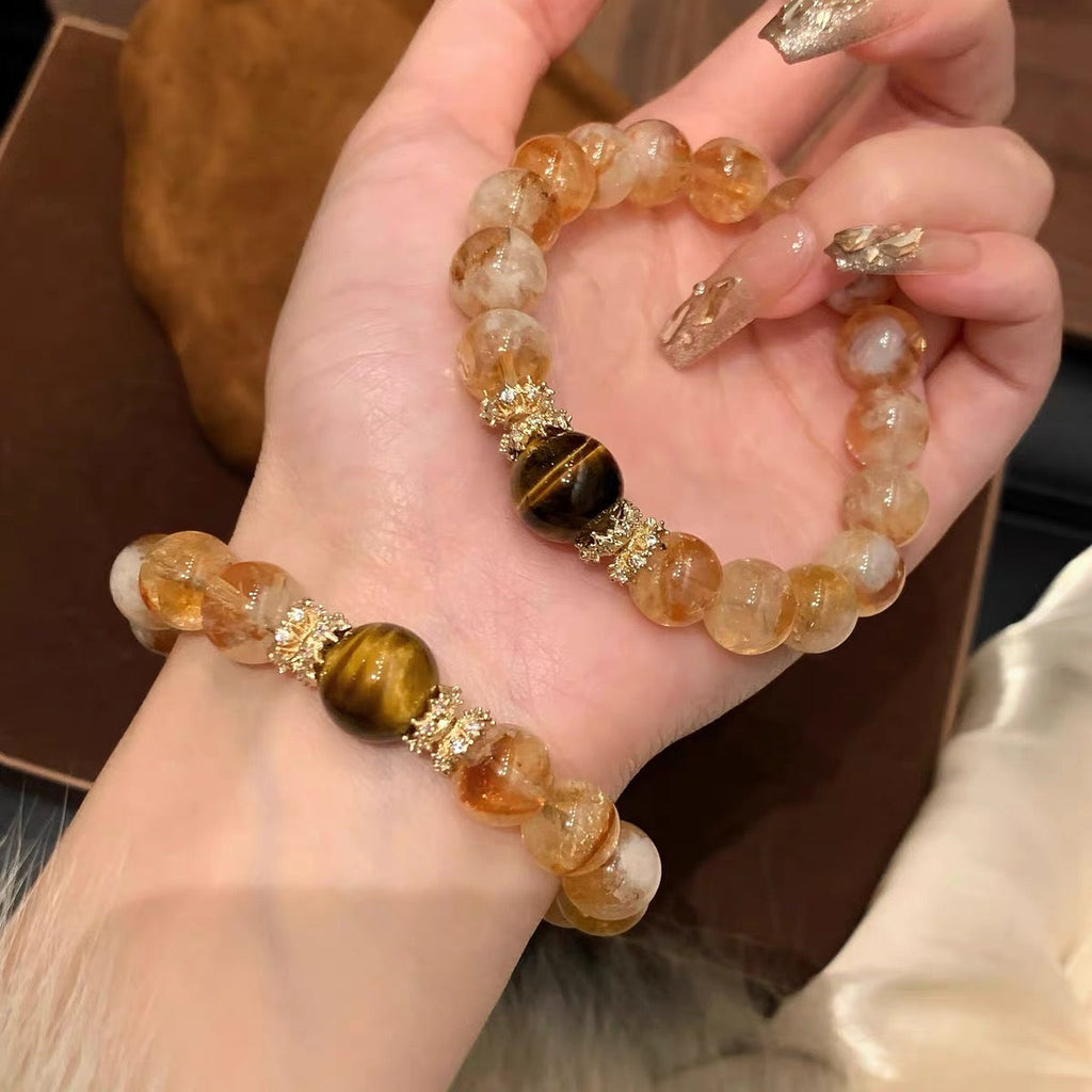 「開運・金運」4ストーン・パワーブレスレット - 総合開運を叶える四神のバランス