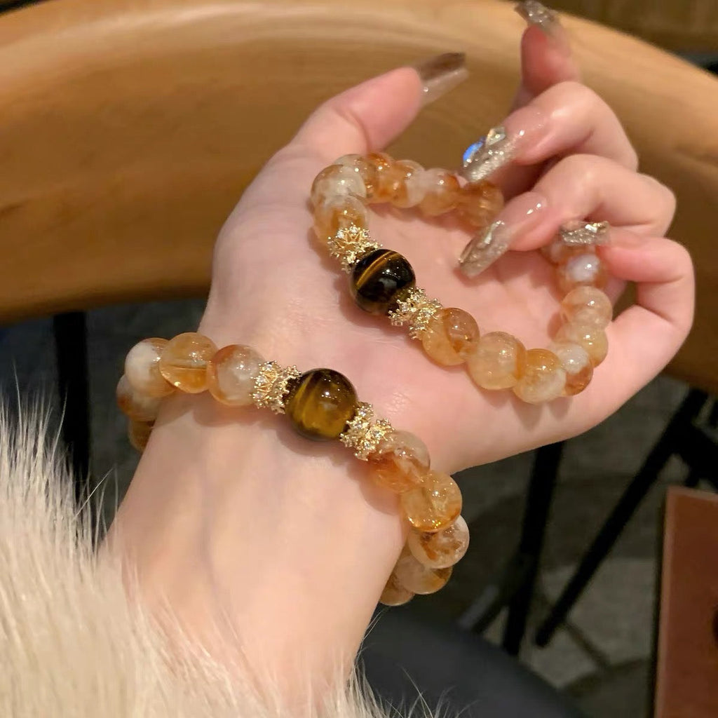 「開運・金運」4ストーン・パワーブレスレット - 総合開運を叶える四神のバランス