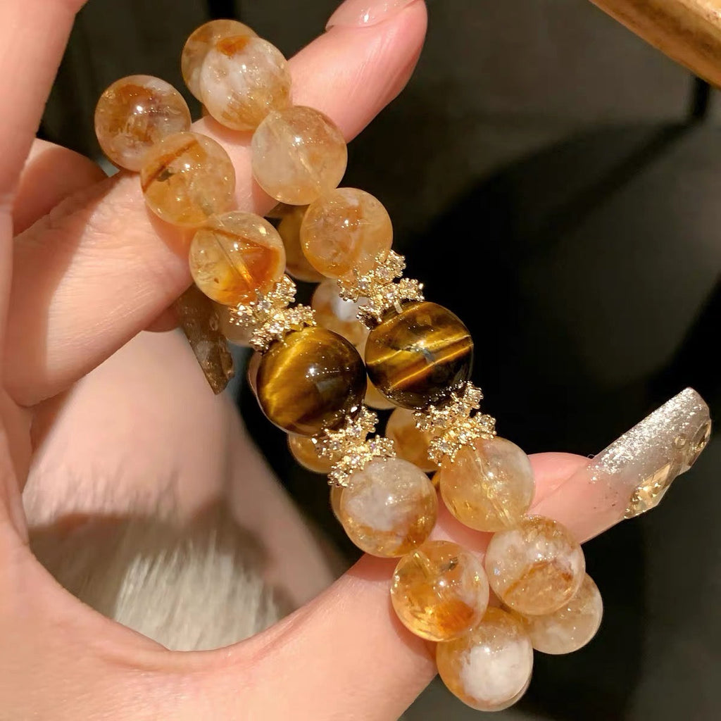 「開運・金運」4ストーン・パワーブレスレット - 総合開運を叶える四神のバランス