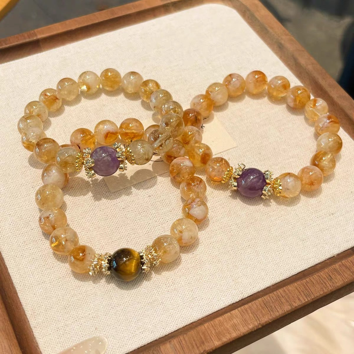 「開運・金運」4ストーン・パワーブレスレット - 総合開運を叶える四神のバランス