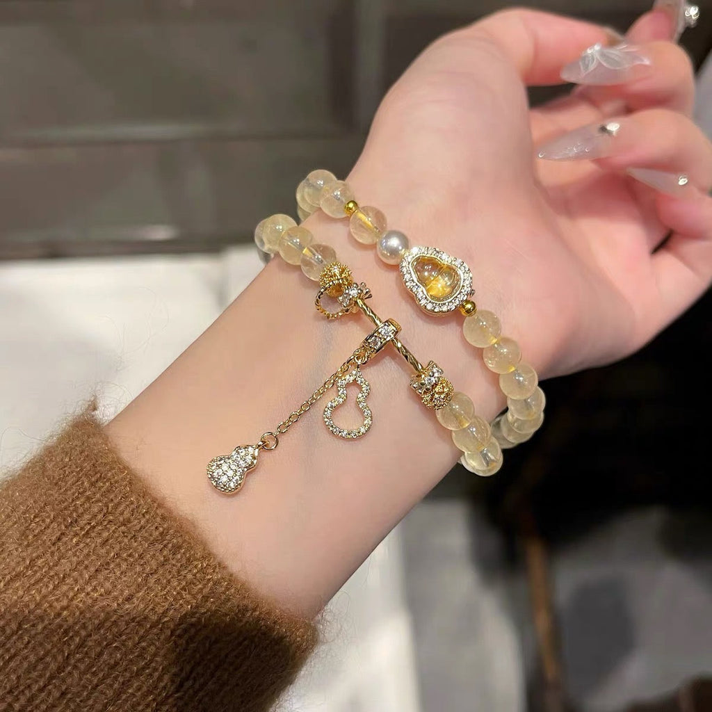 「健康・浄化」ひょうたん型クリスタルクォーツ - 浄化と幸運を招く守護石