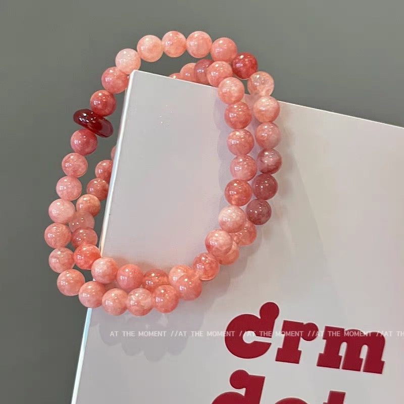 「活力・自信」カーネリアン＆サンストーンブレスレット - 活力と幸運を呼ぶ太陽のエネルギー