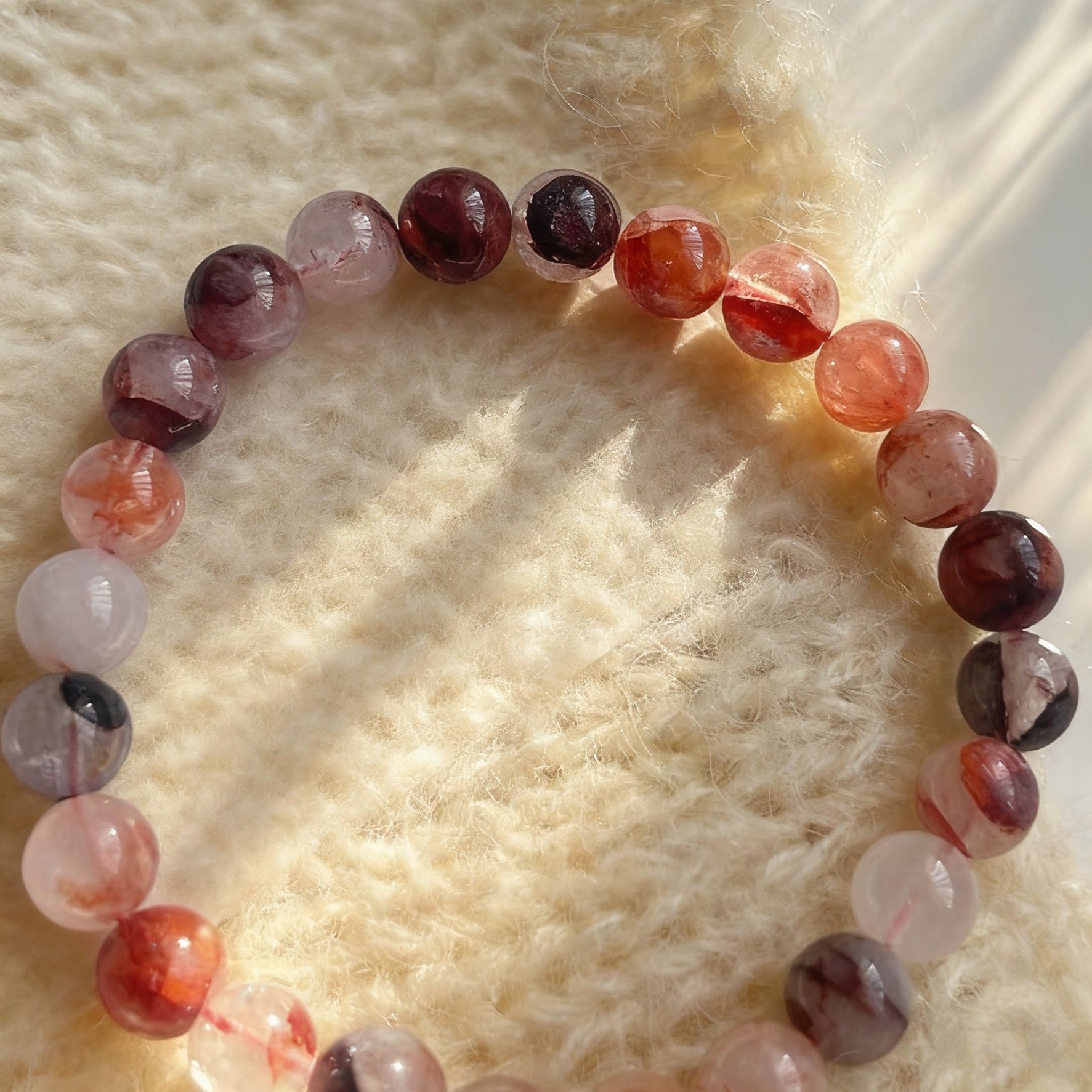 「恋愛・人間関係」桃花招福ブレスレット - 恋愛運を強力に引き寄せるピンクの守り