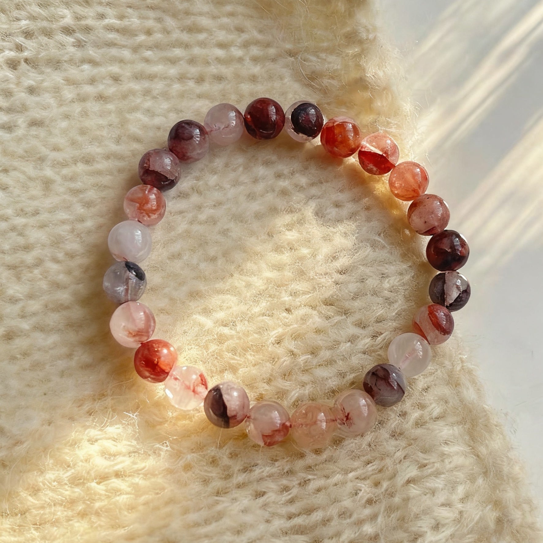 「恋愛・人間関係」桃花招福ブレスレット - 恋愛運を強力に引き寄せるピンクの守り