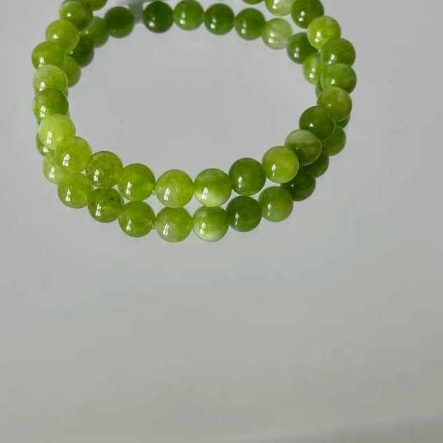 「浄化 · 安定」ペリドット＆カルセドニーブレスレット - 浄化と安定の調和