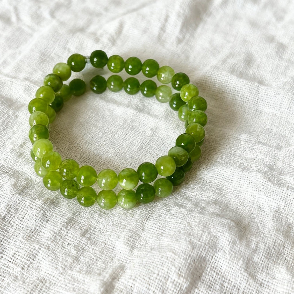 「浄化 · 安定」ペリドット＆カルセドニーブレスレット - 浄化と安定の調和