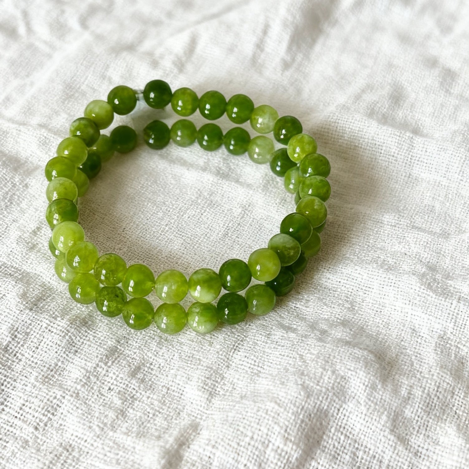 「浄化 · 安定」ペリドット＆カルセドニーブレスレット - 浄化と安定の調和