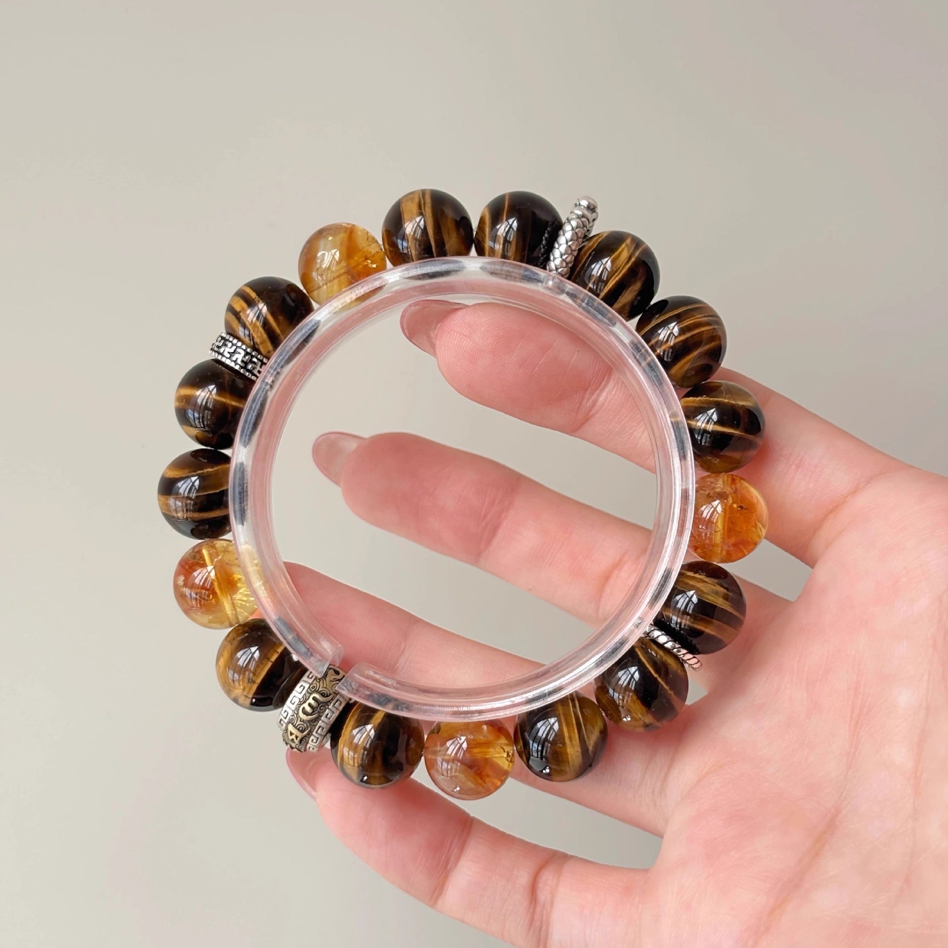 「開運・金運」タイガーアイブレスレット - 金運アップ