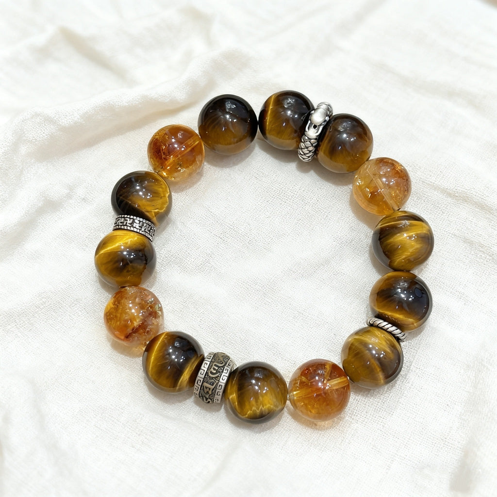 「開運・金運」タイガーアイブレスレット - 金運アップ