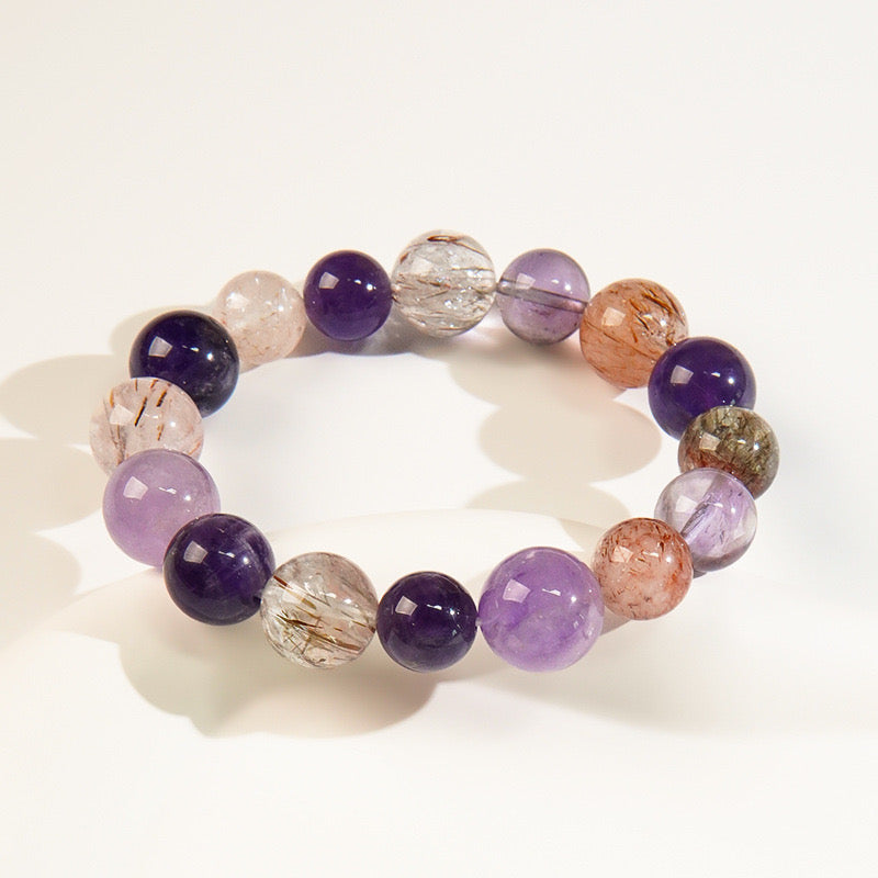 「開運・金運」ブラックゴールドスーパーセブン（黒金超七）ブレスレット - 最強のパワーで全方位開運