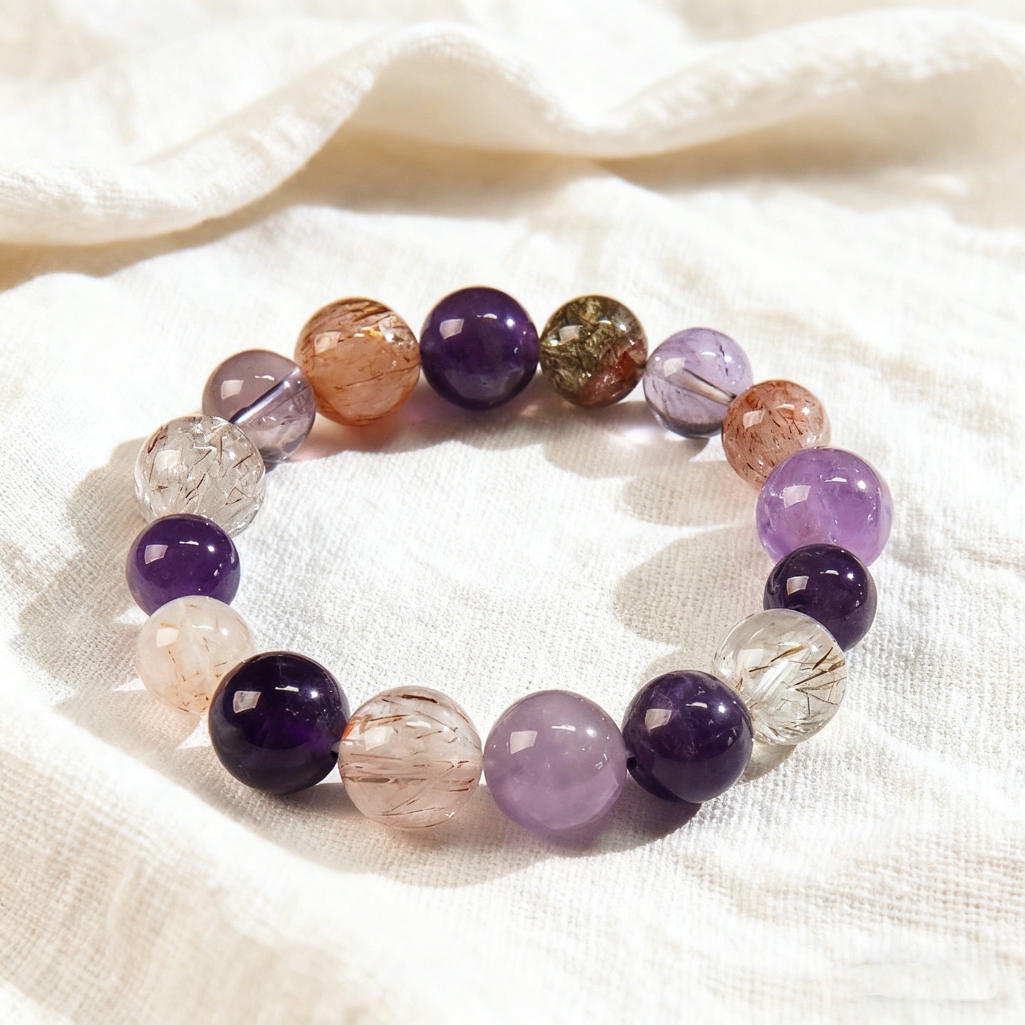 「開運・金運」ブラックゴールドスーパーセブン（黒金超七）ブレスレット - 最強のパワーで全方位開運