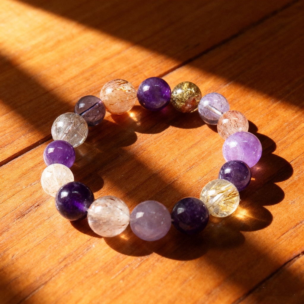 「開運・金運」ブラックゴールドスーパーセブン（黒金超七）ブレスレット - 最強のパワーで全方位開運