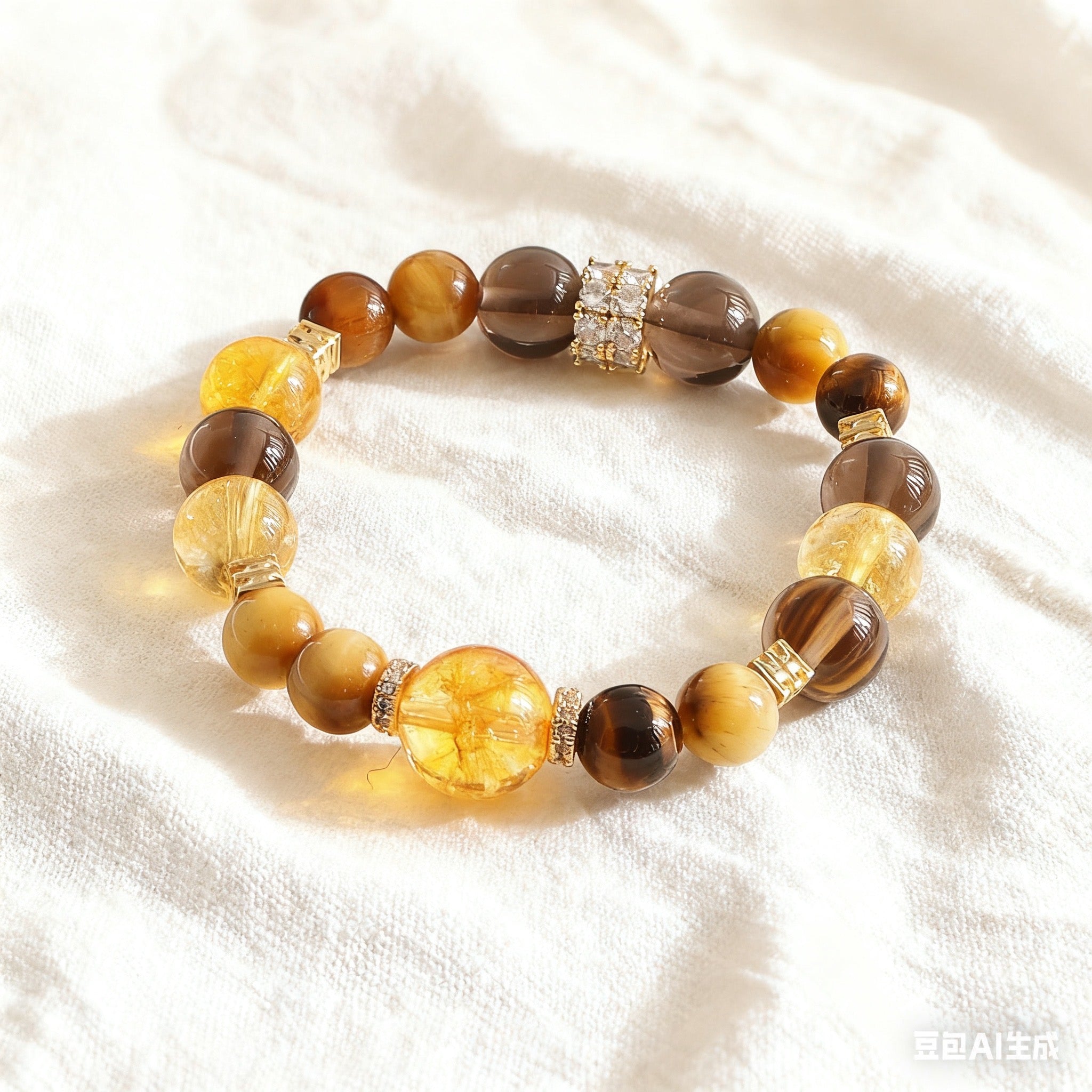 「開運・金運」タイガーアイブレスレット - 金運アップ  02