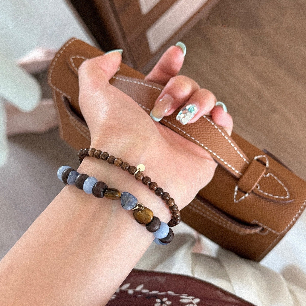 「仕事・安定」ラピスラズリの事業安定ブレスレット - 知恵と成功を導く帝王の石