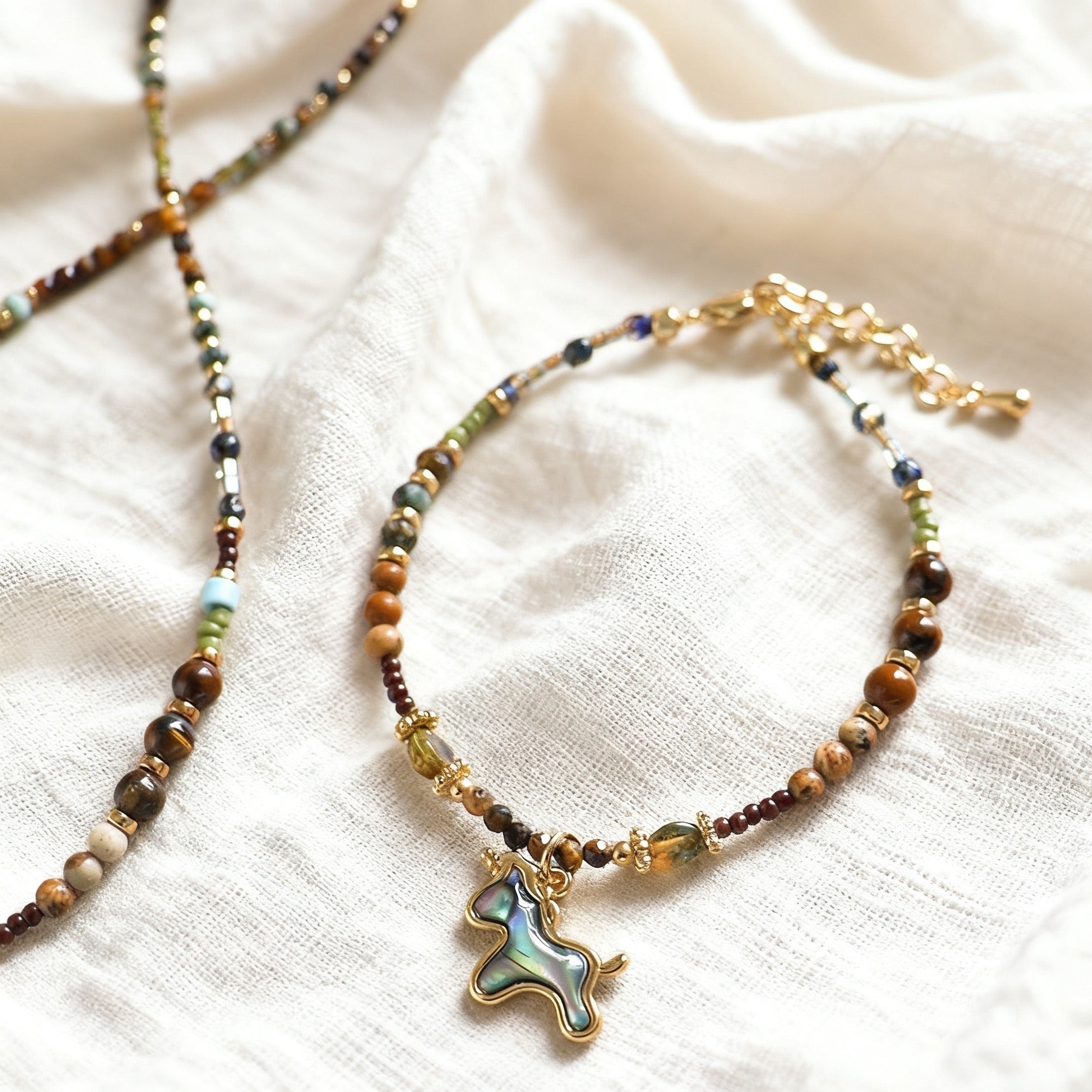 「開運・金運」ピクチャーストーン＆タイガーアイブレスレット - 創造と実行の融合