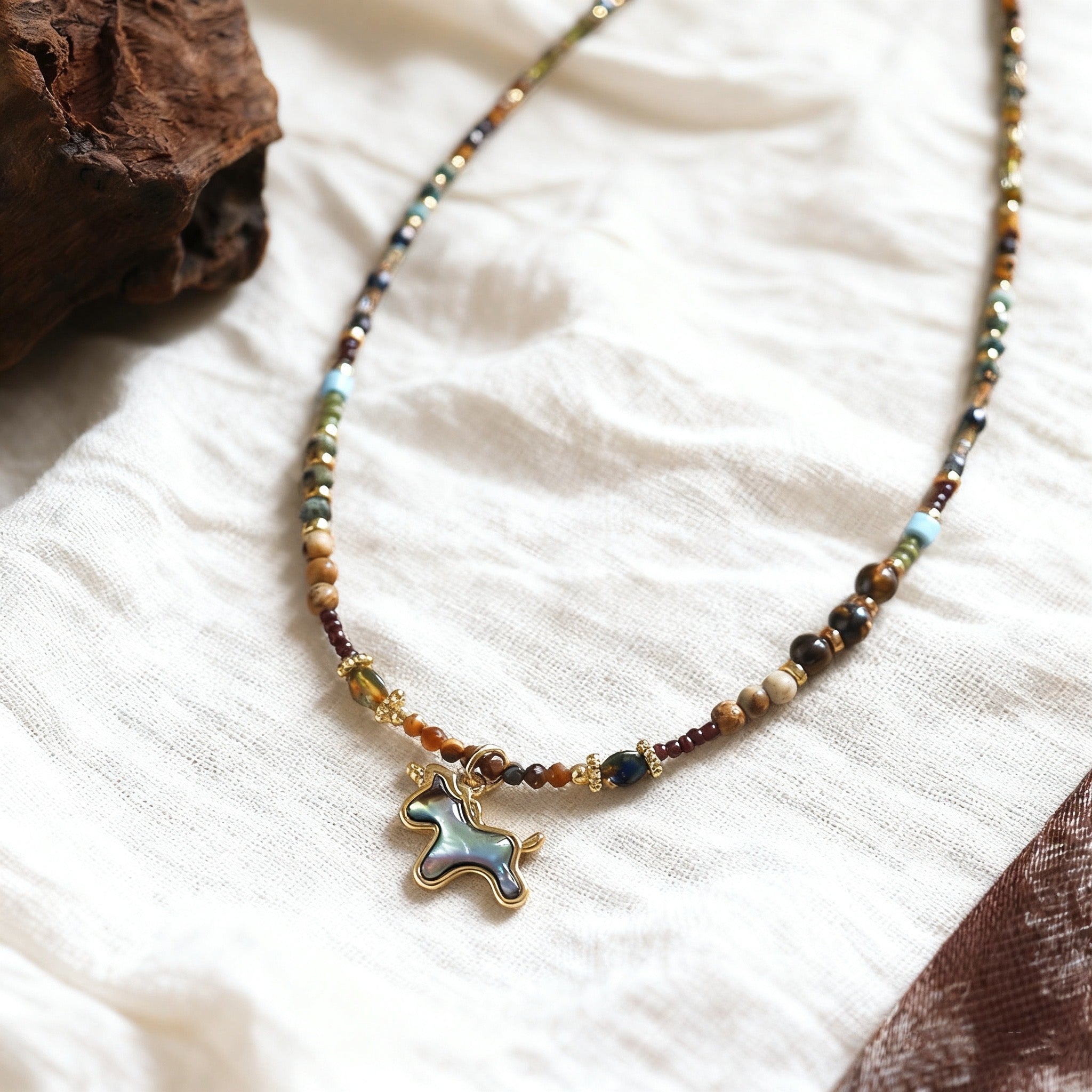 「開運・金運」ピクチャーストーン＆タイガーアイブレスレット - 創造と実行の融合