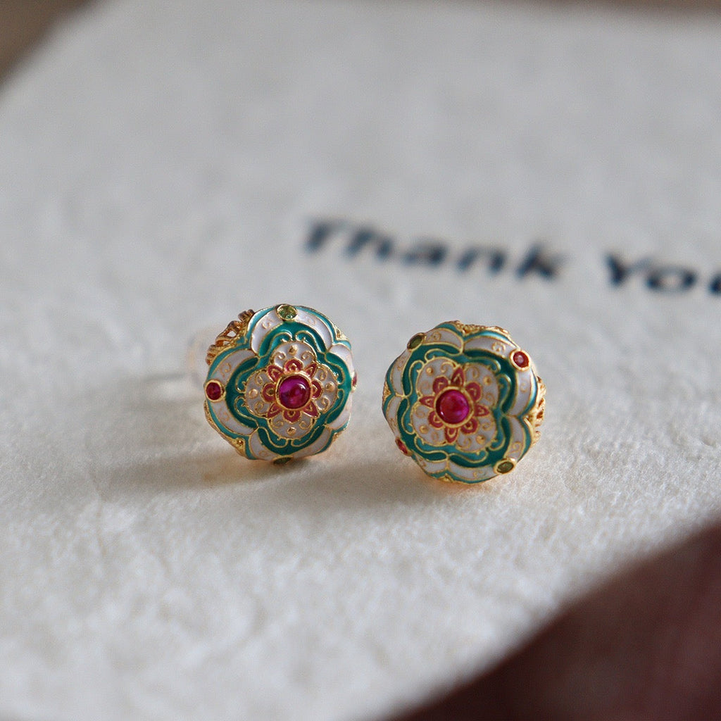 「活力・自信」ジルコン＆ルビー＆ターコイズ ジュエリーセット - 輝きと情熱と守護の調和