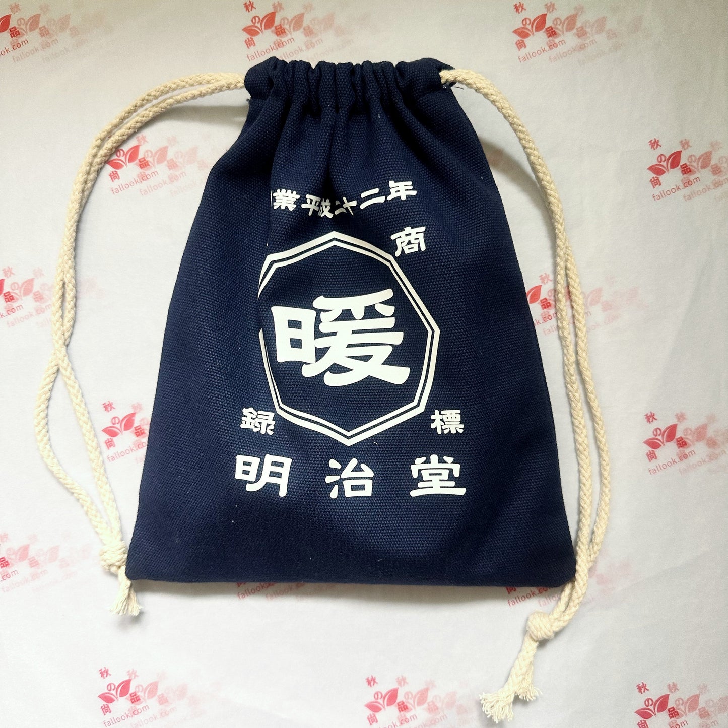商店風－デニム風巾着袋 - Fallook