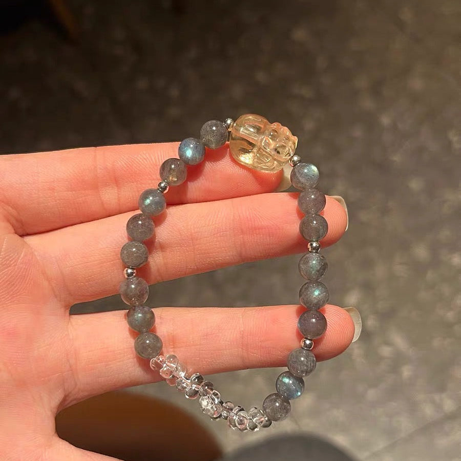 「開運・金運」最強金運！シトリン招財ピーフーペンダント - 富を招き逃がさない最強タッグ