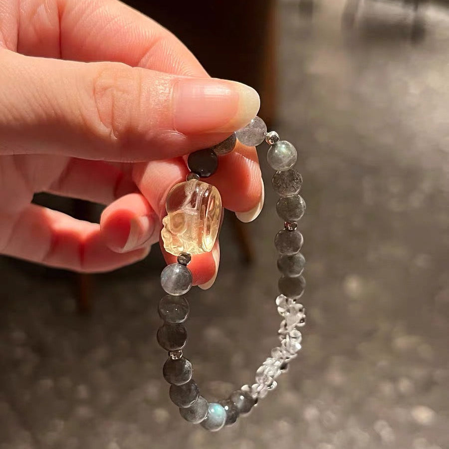 「開運・金運」最強金運！シトリン招財ピーフーペンダント - 富を招き逃がさない最強タッグ