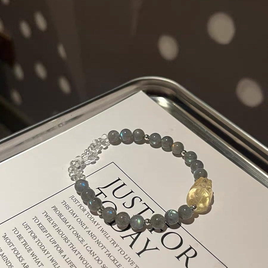 「開運・金運」最強金運！シトリン招財ピーフーペンダント - 富を招き逃がさない最強タッグ