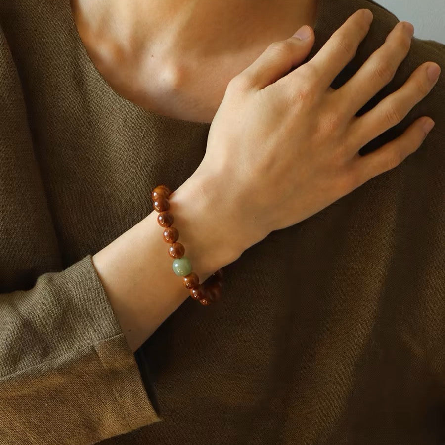 クークの玉化した菩提の文玩念珠ブレスレット