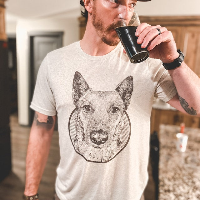 犬·猫 ペットの写真 アバター を入れたカスタマイズされた Ｔシャツ 大きなアバター 大きなアバター - Fallook