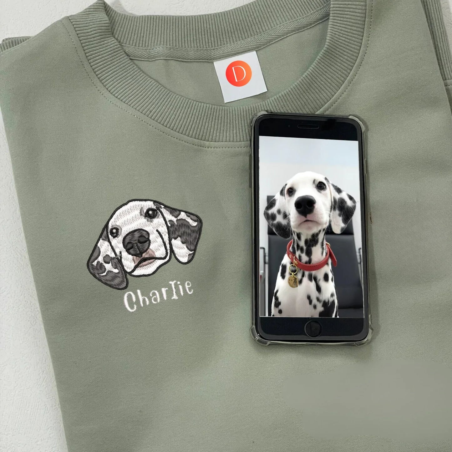 ❤️カスタム刺繍のペットのスウェットシャツサンタ帽を追加します - Fallook