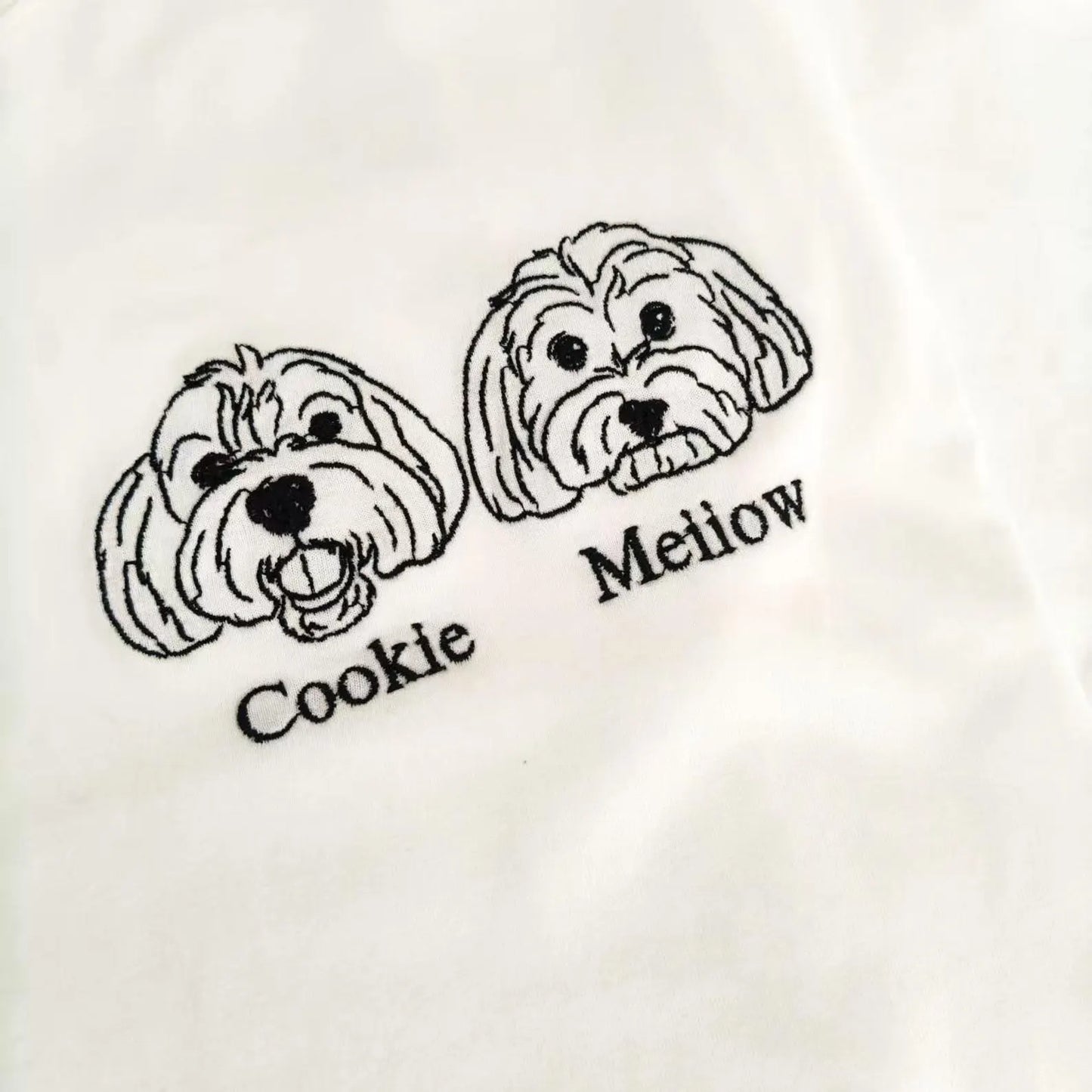 New Arrival! 刺繡です 写真オーダーメイドＴシャツ 愛犬・愛猫